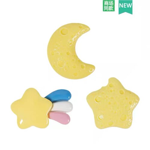 Crocs洞洞鞋配饰彩虹月亮鞋花