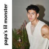 monster夏季 美式 街头毛织V领背心男 lil 针织休闲纯色简约百搭款