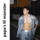 PAPASLILMONSTER 小众写实仿牛仔设计 男 原创 夏日慵懒风衬衫