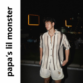 lil 小众潮条纹镂空ins风衬衣 衬衫 monster美式 夏日海岛度假短袖