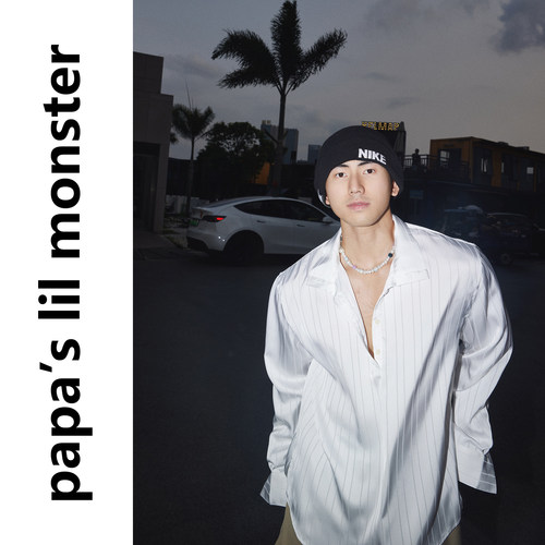 PAPASLILMONSTER美式慵懒条纹衬衣宽松垂坠冰感百搭长袖衬衣