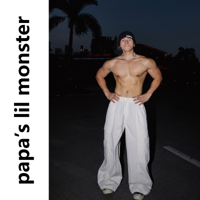PAPASLILMONSTER 【初露晨曦】美式垂坠感大口袋抽绳阔腿休闲裤男