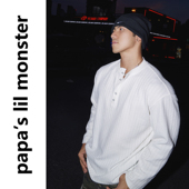 老钱亨利领长袖 Papaslilmonster 黑白基础公式 休闲肌理感T恤男