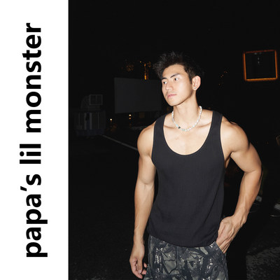 lil monster夏季美式简约百搭运动休闲汗背心男垂感舒适坑条面料