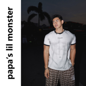 复古短袖 26SS美式 T恤男肌肉印花休闲上衣 原创 PAPASLILMONSTER