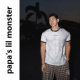 PAPASLILMONSTER T恤男肌肉印花休闲上衣 复古短袖 原创 26SS美式
