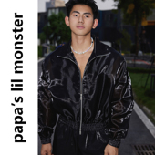 酷炫金属光感短裤 闪光丝机车风夹克外套 原创 PAPASLILMONSTER