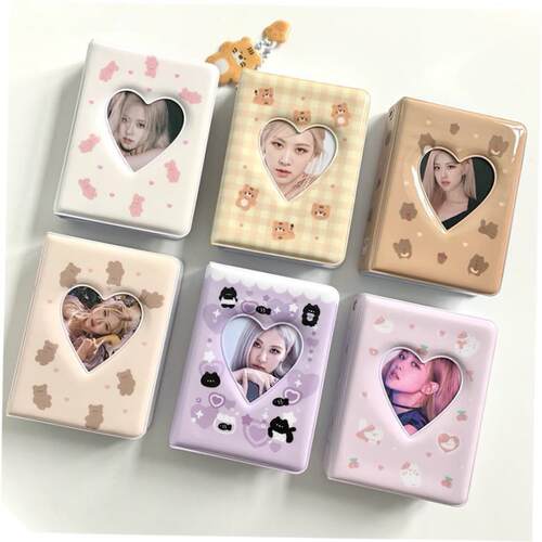 Cartoon Bear Photo Album 3 Inch Photocard Holder Korean Idol