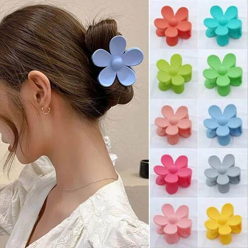 ncmama Korea Flower Shape Hair Claw Clips Women Sweet Girls