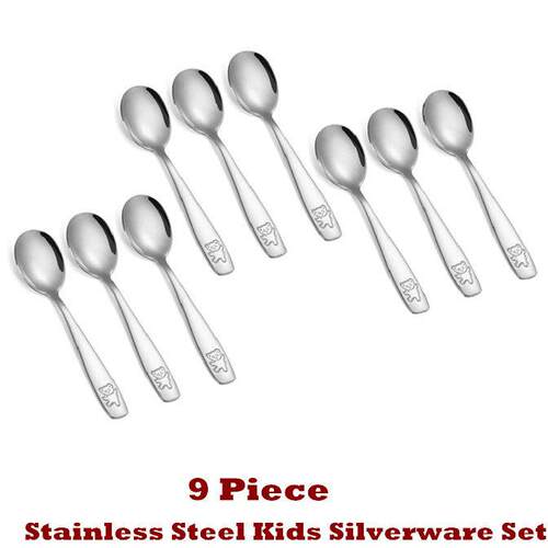 Toddler Utensils Kids Silverware Set Fork Knife and Spoon