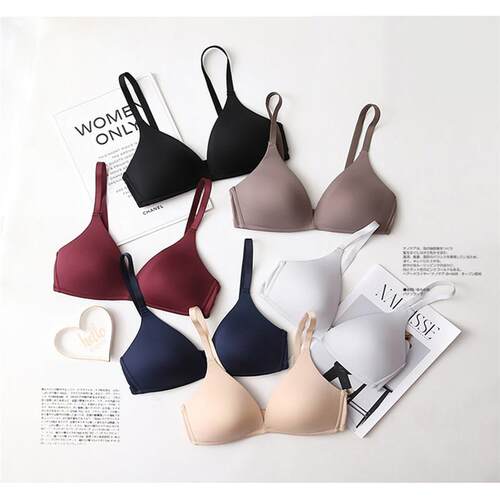 Seamless Bras for Women Push Up Bras No Wire Brassiere A B C