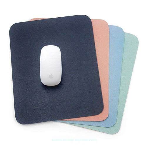 Leather Solid Color Mouse Pad simple leather desk pad small