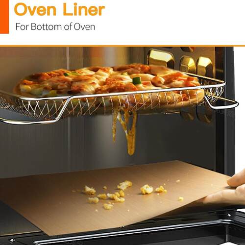 Oven Liners Non-stick Teflon Mats Reduce Food Spills Stuck