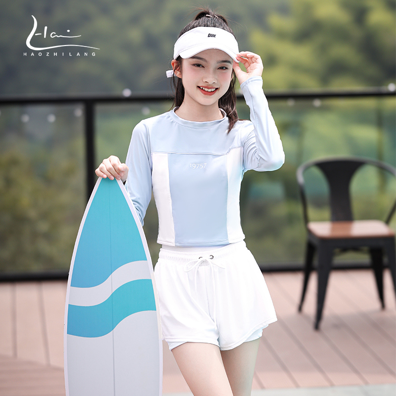 昊之浪少女分体泳衣款式新颖游泳