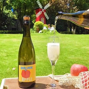 李嘉格推荐粉墨苹果酒国产红富士cider发酵果酒甜型气起泡酒微醺
