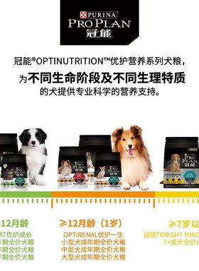 冠能成幼犬狗粮2.5kg小中大型犬