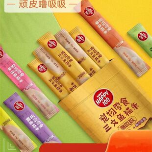 顽皮猫条 Happy100 噜吸吸猫条零食鸡肉鱼肉多口味可选 14g*5条