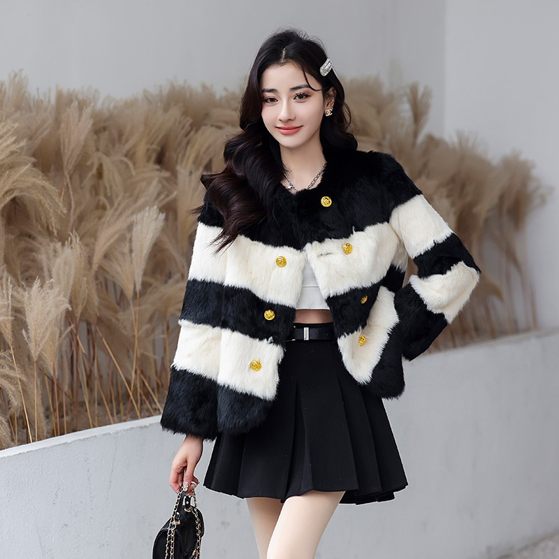 现货 真兔毛2024冬装新款2C091-8068p365p499