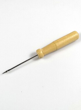 钩线锥子木柄锥子 穿刺锥 木柄装订针 钩锥 带钩锥子财务装订用品