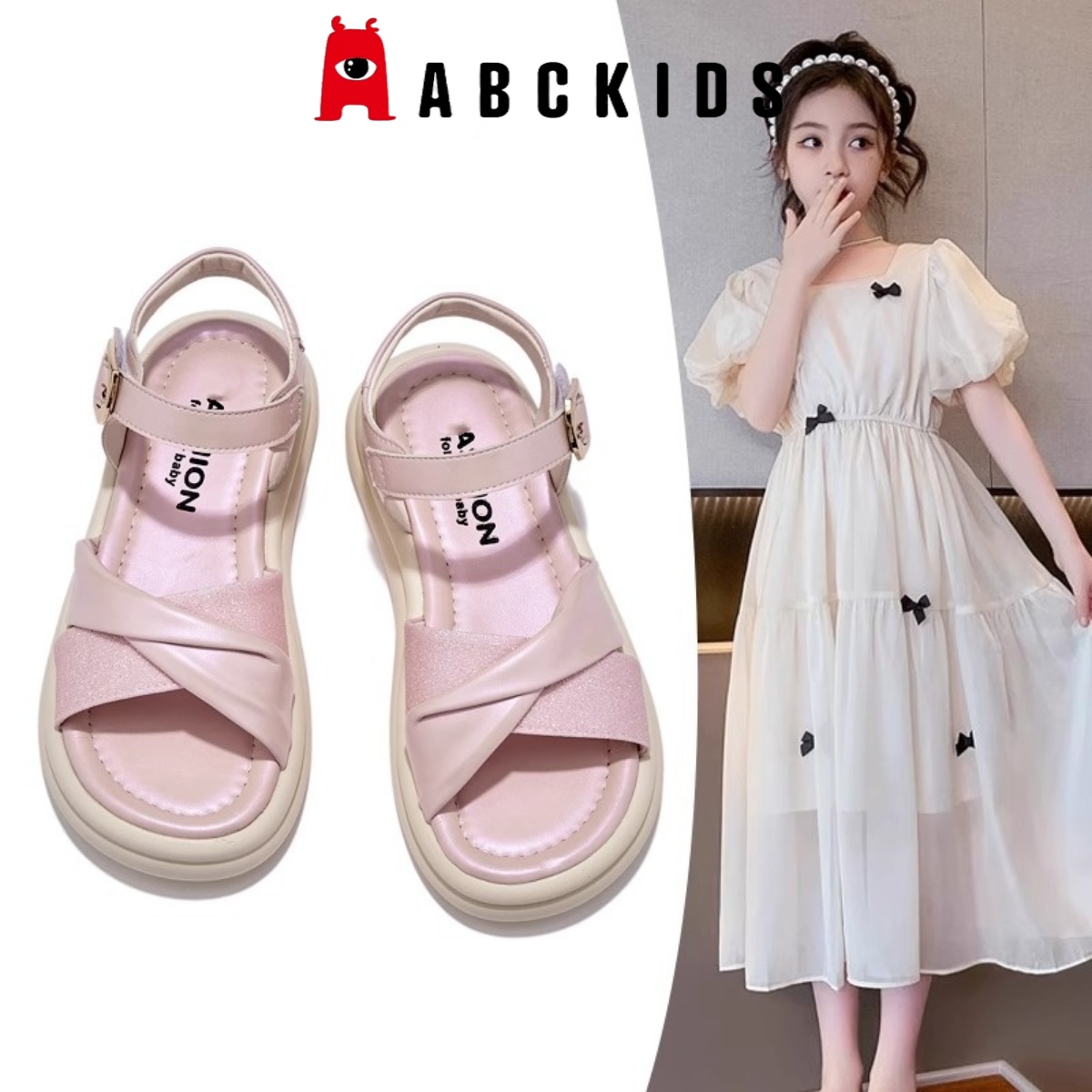 ABCkids女童凉鞋休闲中大童公主