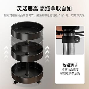 可旋转调料置物架家用台面多功能油盐酱醋瓶收纳架子厨房用品大全