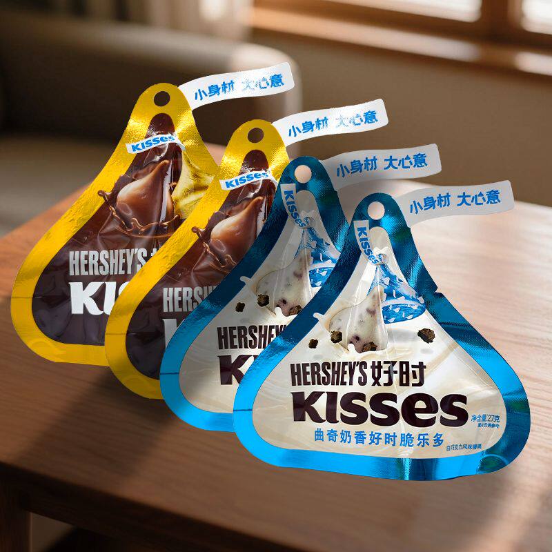 好时kisses之吻水滴27g牛奶巧克力曲奇结婚庆喜糖伴手礼糖果零食