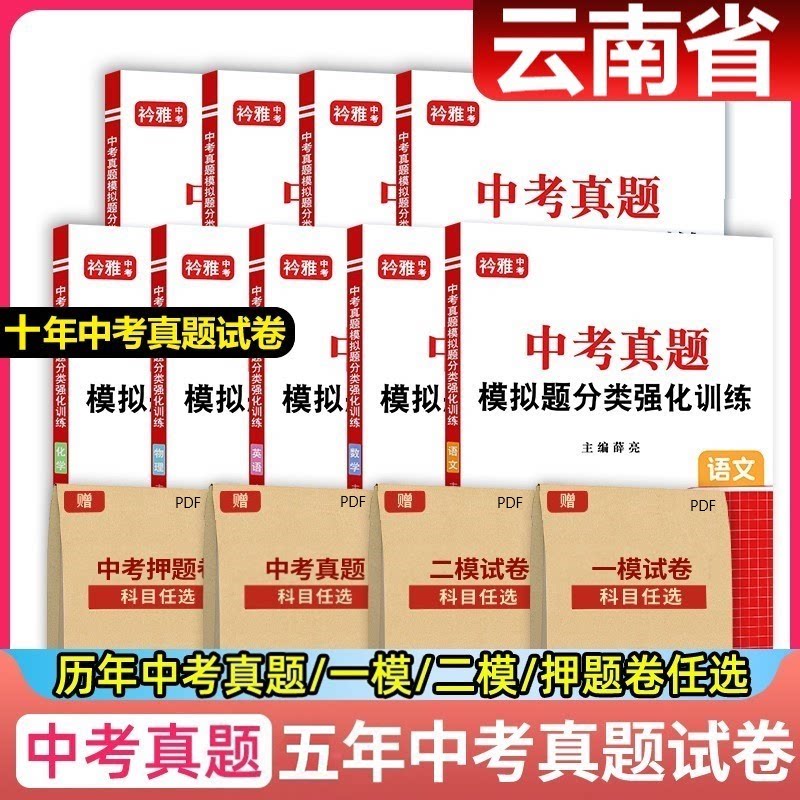 云南省近十年中考真题试卷