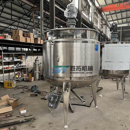 不锈钢搅拌罐配液日STSZ-500桶化液体搅拌机膏电霜加热搅拌罐均工