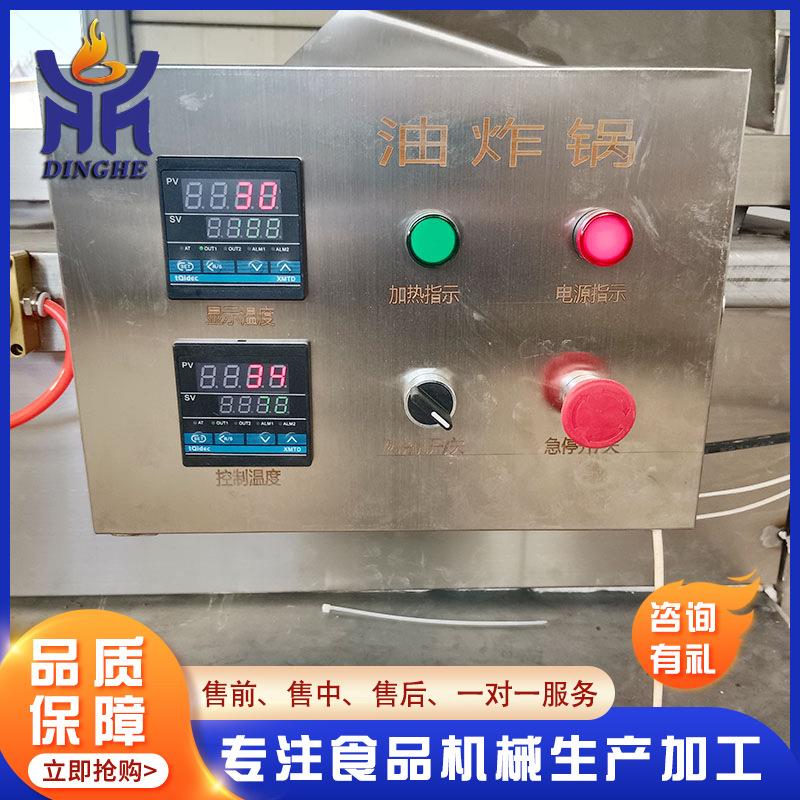 商大型用电加热花生米煎炸锅 动全线自油炸891流水 油炸果蔬脆片