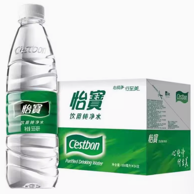 怡宝纯净水555ml*24瓶便携装