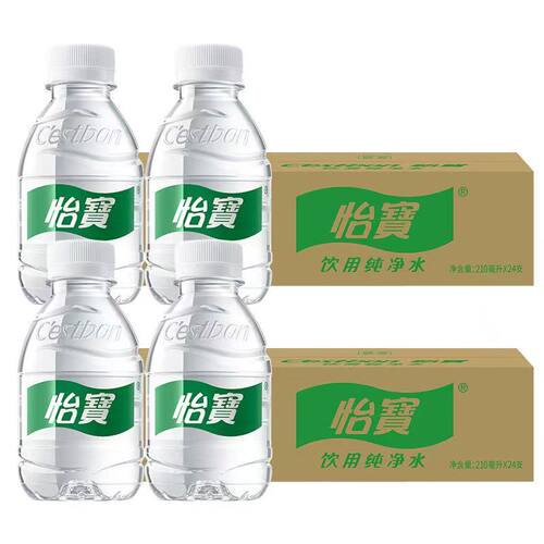 怡宝饮用纯净水210ml*24瓶迷你mini小瓶饮用水口袋装便携水