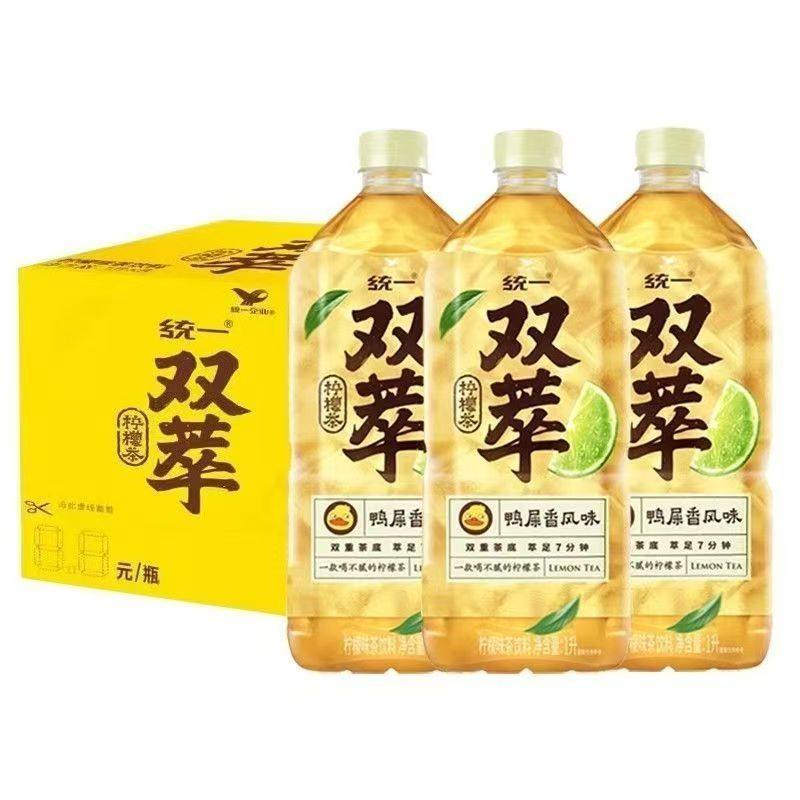 统一双萃柠檬茶饮料1L*12瓶装鸭屎香风味茶底 广东批发,咖啡/麦片/冲饮,调味茶饮料,淘宝优惠券,粉丝福利购,淘宝优惠卷
