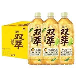 统一双萃柠檬茶饮料1L*12瓶装鸭屎香风味茶底 广东批发