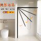 卫生间干湿分离 隐形浴室隔断防水帘 免打孔北欧风格 浴帘