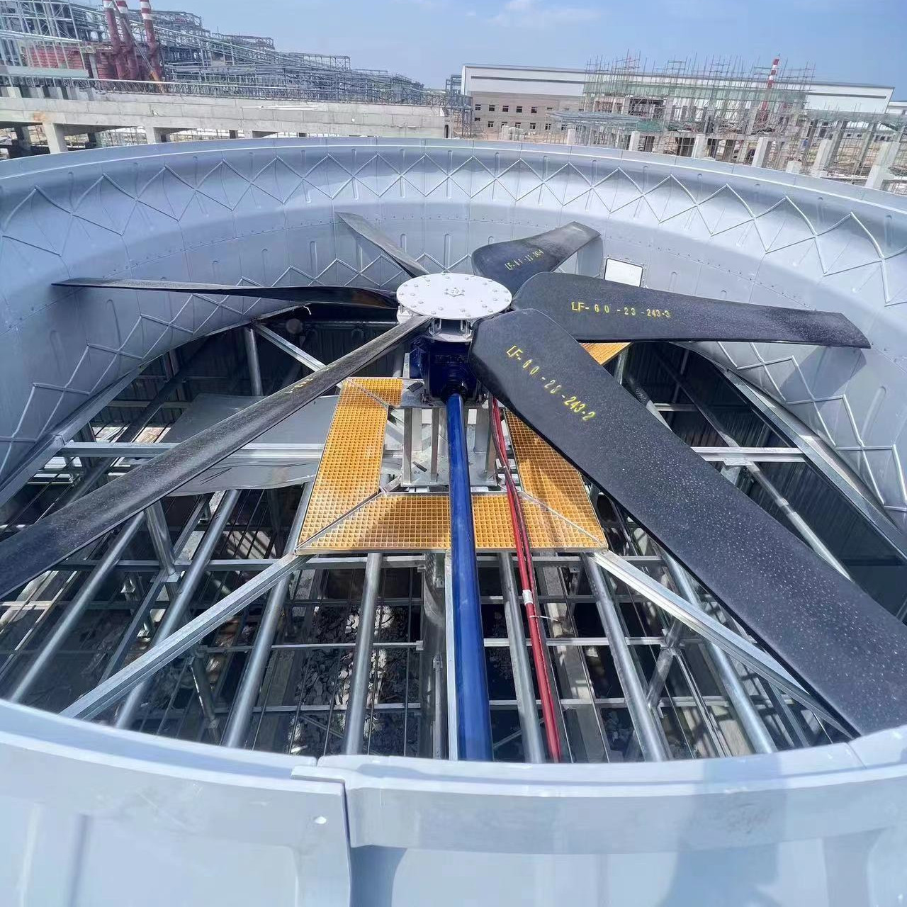 冷却塔风机用叶片 机冀型玻璃钢叶片 LF60型玻璃钢风叶