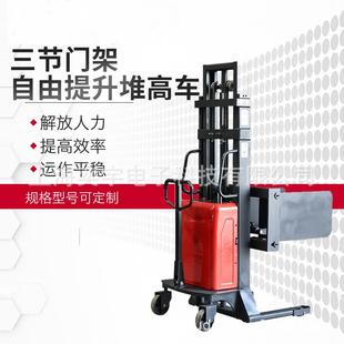 卸搬运方形叉车抱夹升降机可移动式 半电动夹抱堆高车装 平夹抱机