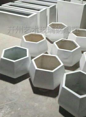 深圳厂家直销玻璃钢花盆雕塑 公园广场购物中心雕塑 园林景观雕塑