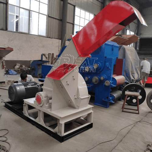 斜进料牛皮纸卷破碎机 盘式木材削片机 800型木片机