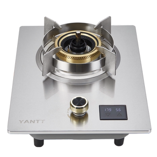 德国YANTT防干烧燃气灶家用煤气灶单灶大火力不锈钢灶定时单眼灶