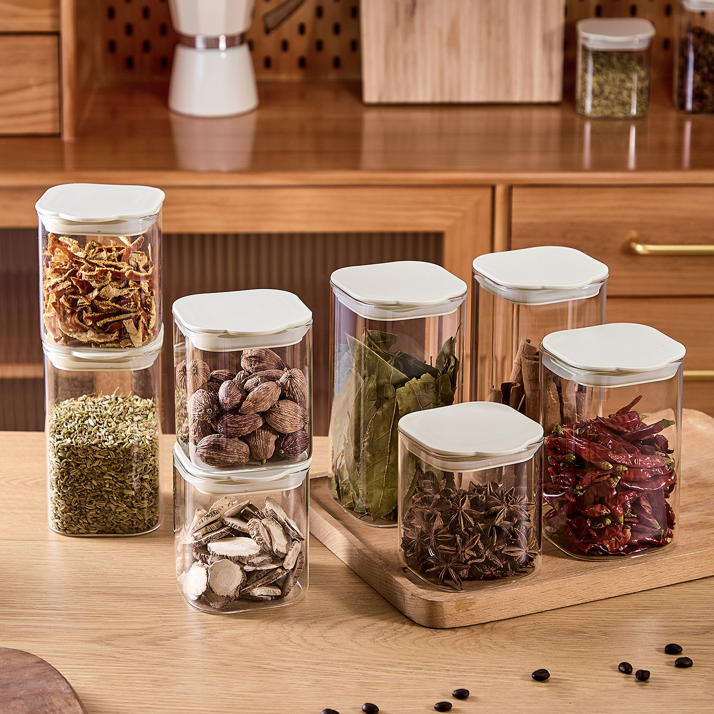 香料收纳盒食品级厨房八角桂皮干辣椒花椒大料密封罐分装瓶调料罐,厨房/烹饪用具,密封罐,淘宝优惠券,粉丝福利购,淘宝优惠卷