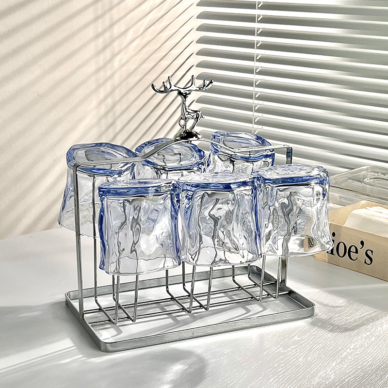 扭扭杯女不规则家用玻璃杯子ins高颜值饮料杯啤酒杯威士忌洋酒杯