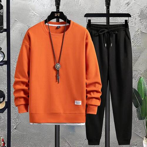 2pcs sweatpants Men Pants set hoodies tracksuit hoodie sport