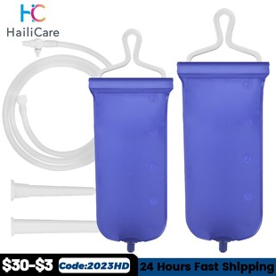 Enema Bag Anal Washing Vaginal Protable Reusable 1.6L Kit
