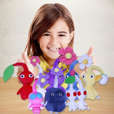 Pikmin Plush Toy Cartoon Game Plushie Olimar Flower Bud Leaf