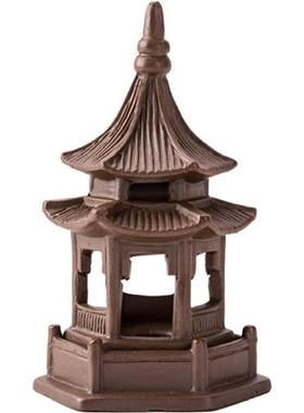 六角亭凉亭微景观小宝塔摆件造景园艺花盆水族箱鱼缸茶宠假山配件