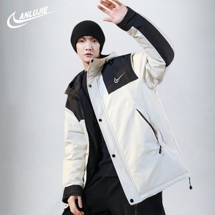 户外加厚情侣面包服短款 ANLUJIE 冬季 2025新款 外套 羽绒服男女款