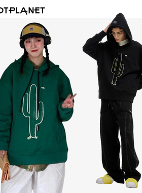 HOTPLANET卫衣男圣诞穿搭女秋冬潮牌高端小众加厚美式重磅550g