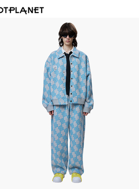 HOTPLANET外套男春季裤子洋气美式复古oversize夹克时尚休闲套装