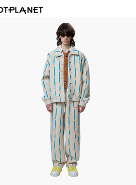 HOTPLANET外套男士春季裤子情侣酷帅潮流高级感夹克时尚休闲套装