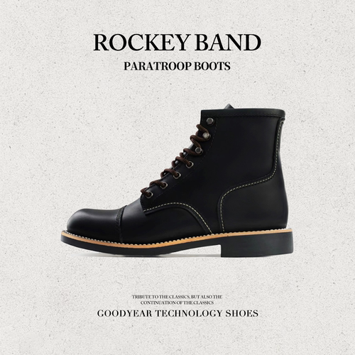 ROCKEYBAND工装靴8111高端真皮